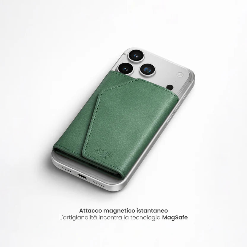 Portafoglio etres natural genuine green