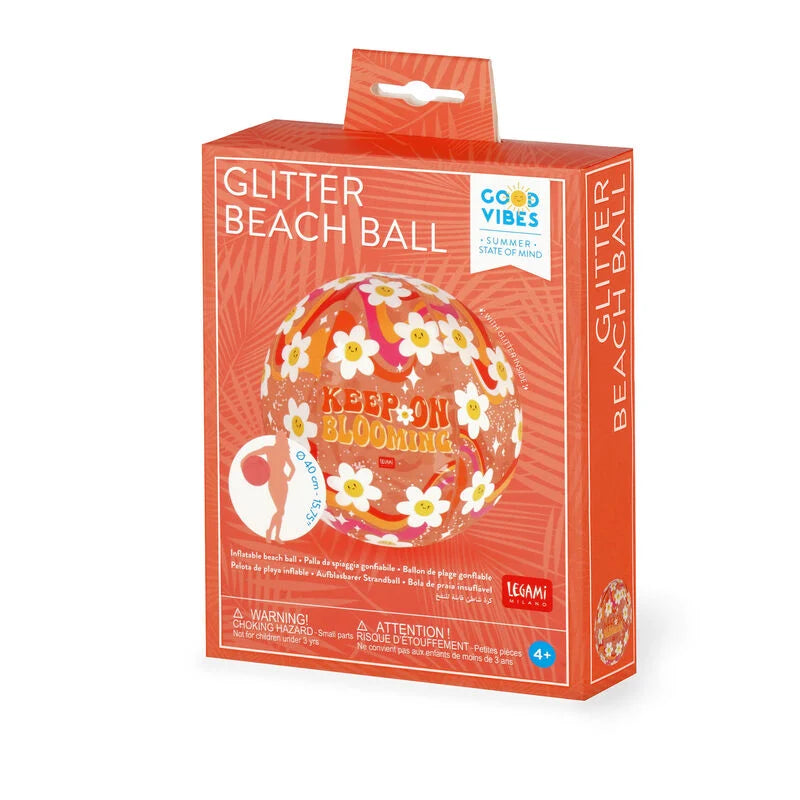 Palla da Spiaggia Gonfiabile - Glitter Beach Ball - Daisy
