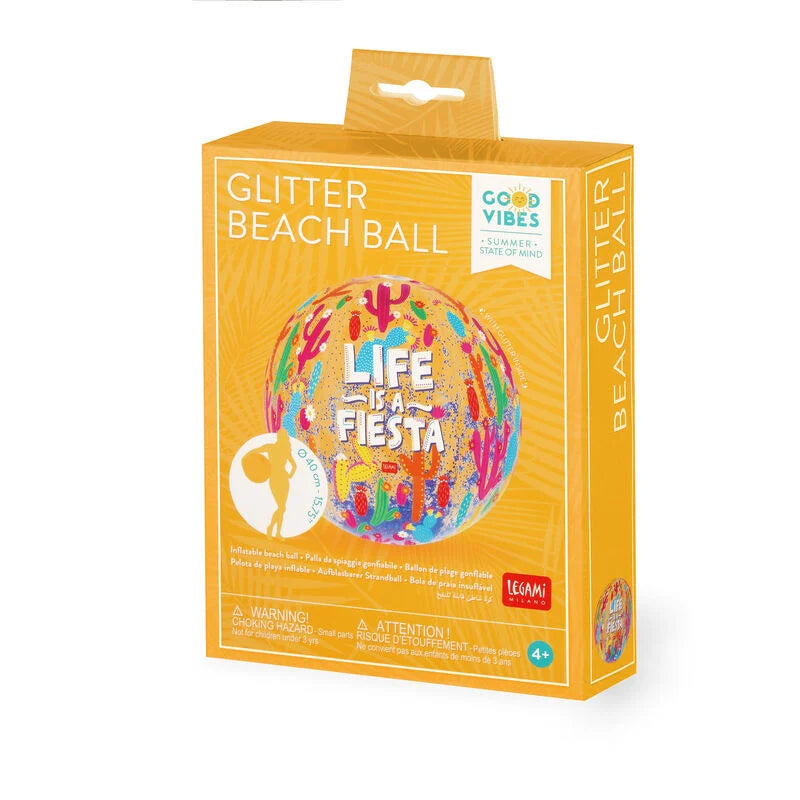 Palla da Spiaggia Gonfiabile - Glitter Beach Ball - Cactus