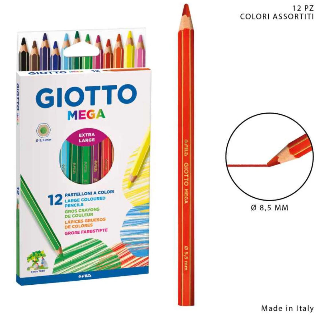 Pastelloni a colori Giotto Mega