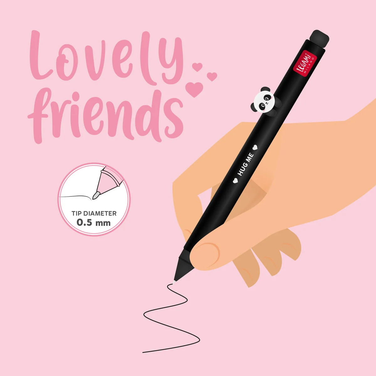 Penna Gel - Lovely Friends-Panda
