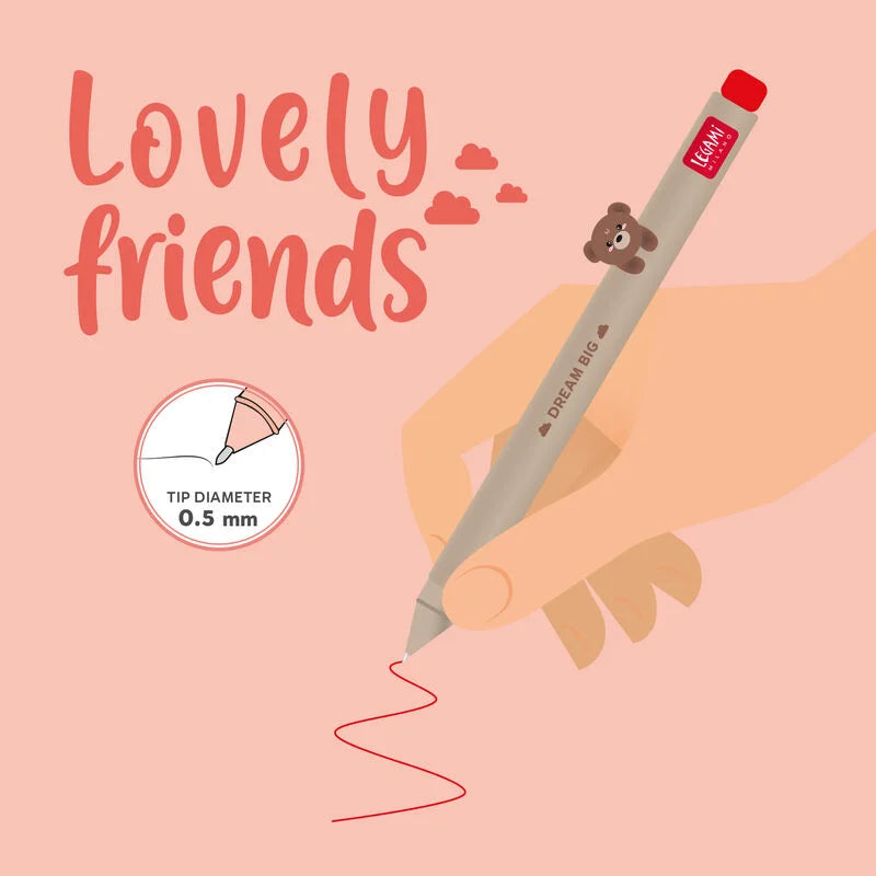 Penna Gel - Lovely Friends-Teddy bear