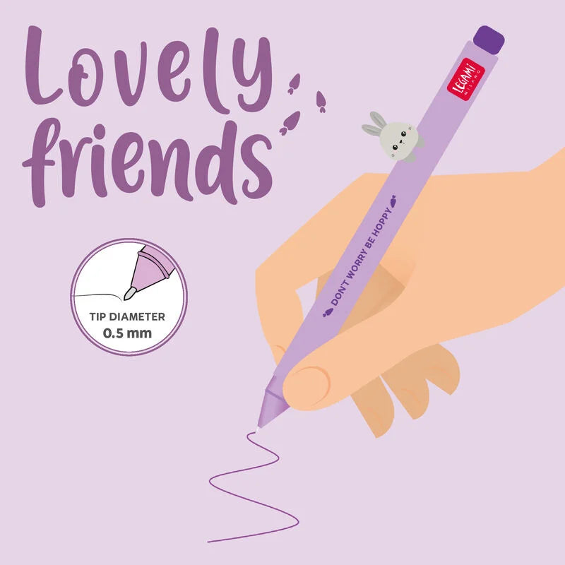 Penna Gel - Lovely Friends-Bunny