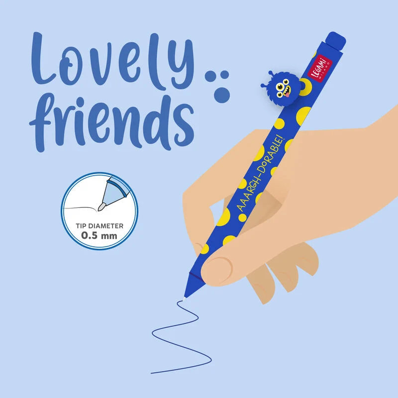Penna Gel - Lovely Friends-Monster