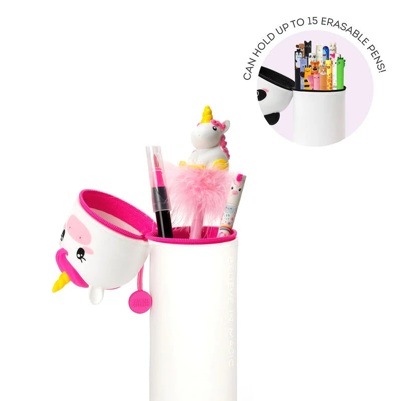 Astuccio 2 in 1 in Morbido Silicone - Kawaii-Unicorn