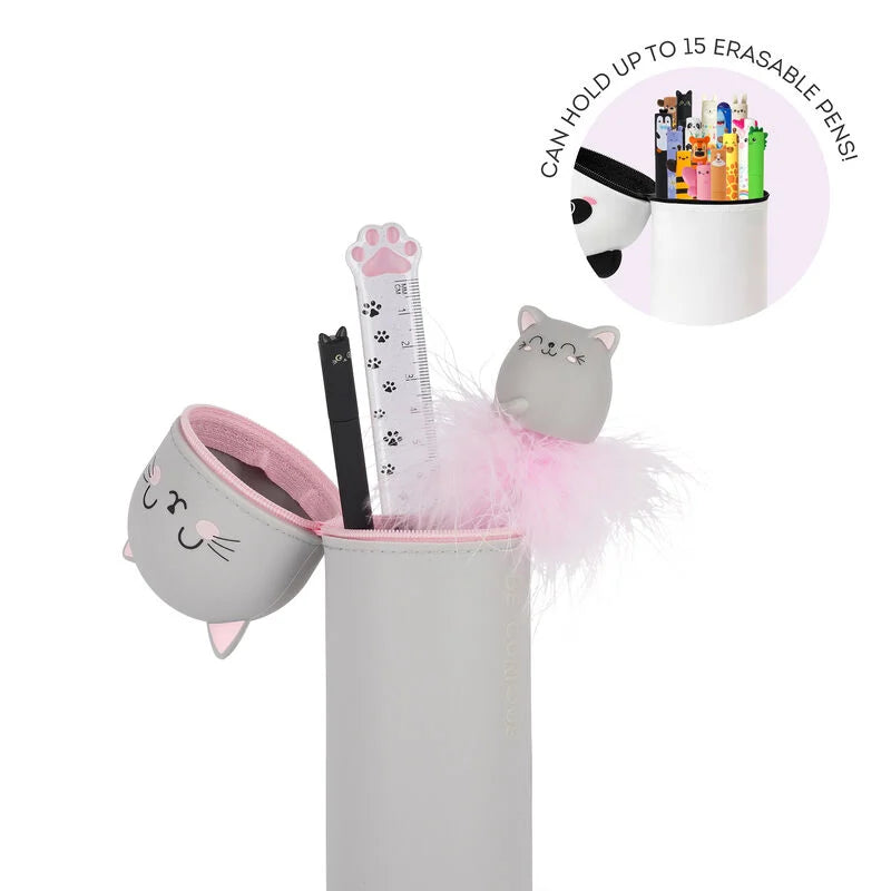 Astuccio 2 in 1 in Morbido Silicone - Kawaii-Kitty