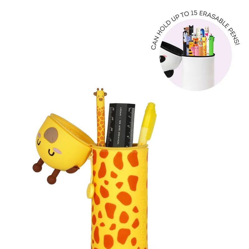 Astuccio 2 in 1 in Morbido Silicone - Kawaii-Giraffe