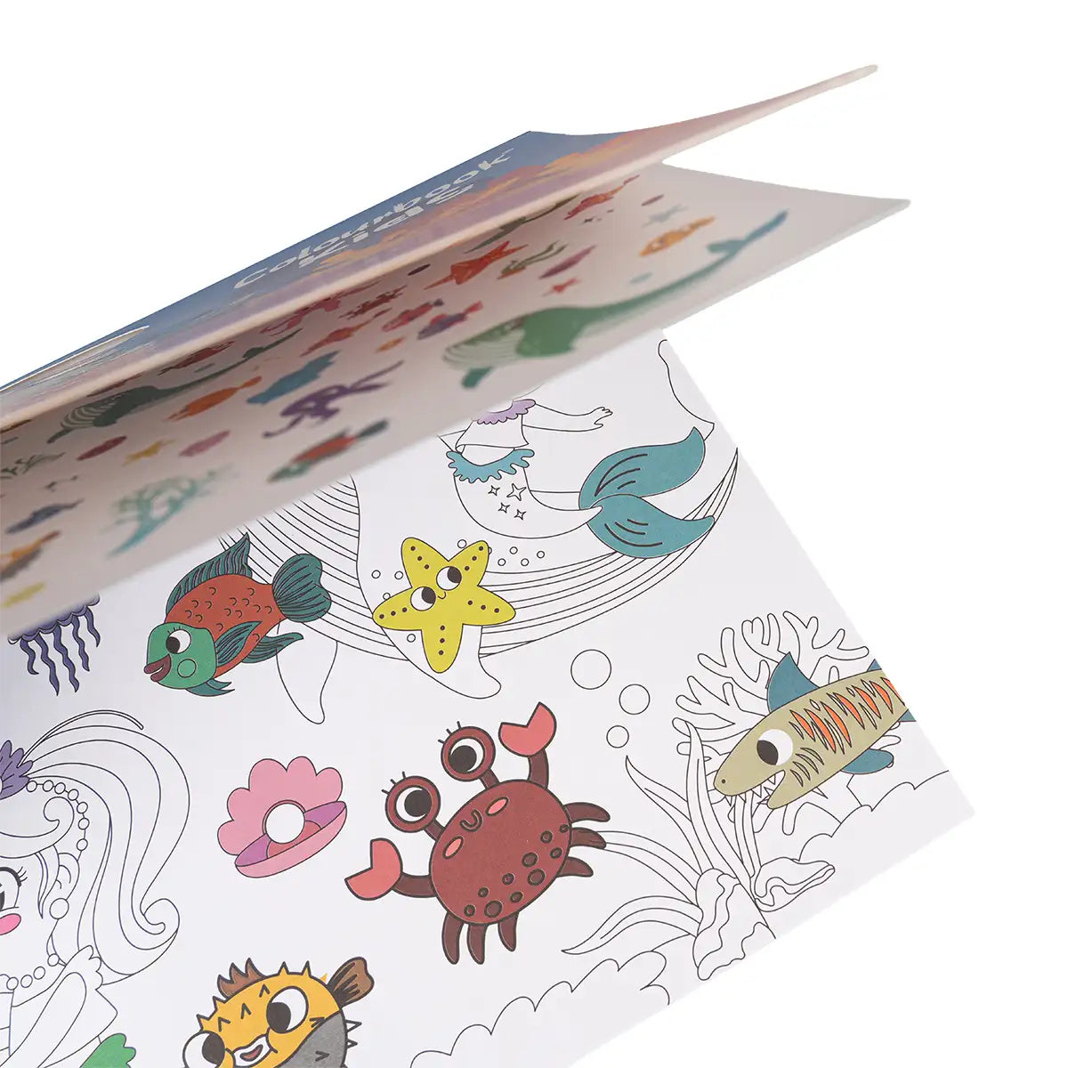 Album da colorare per bambini – Sirena – 25 pagine a tema – 150 stickers inclusi