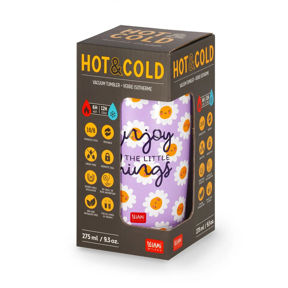 Bicchiere Termico - Hot&Cold 275 Ml-Daisy