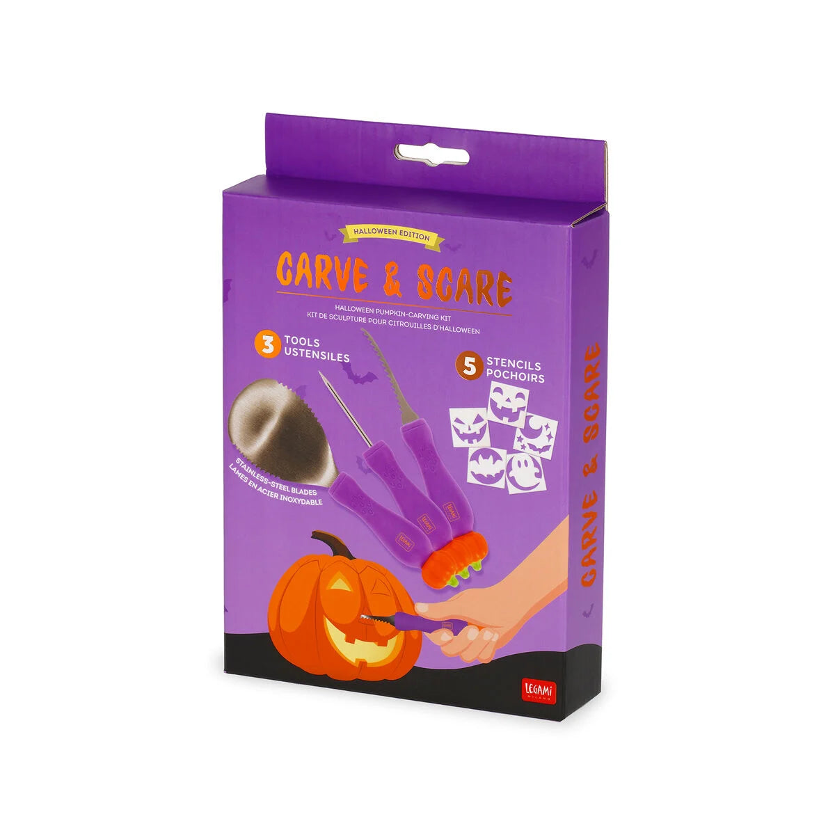 Kit per intagliare zucca di Halloween - Carve & Scare