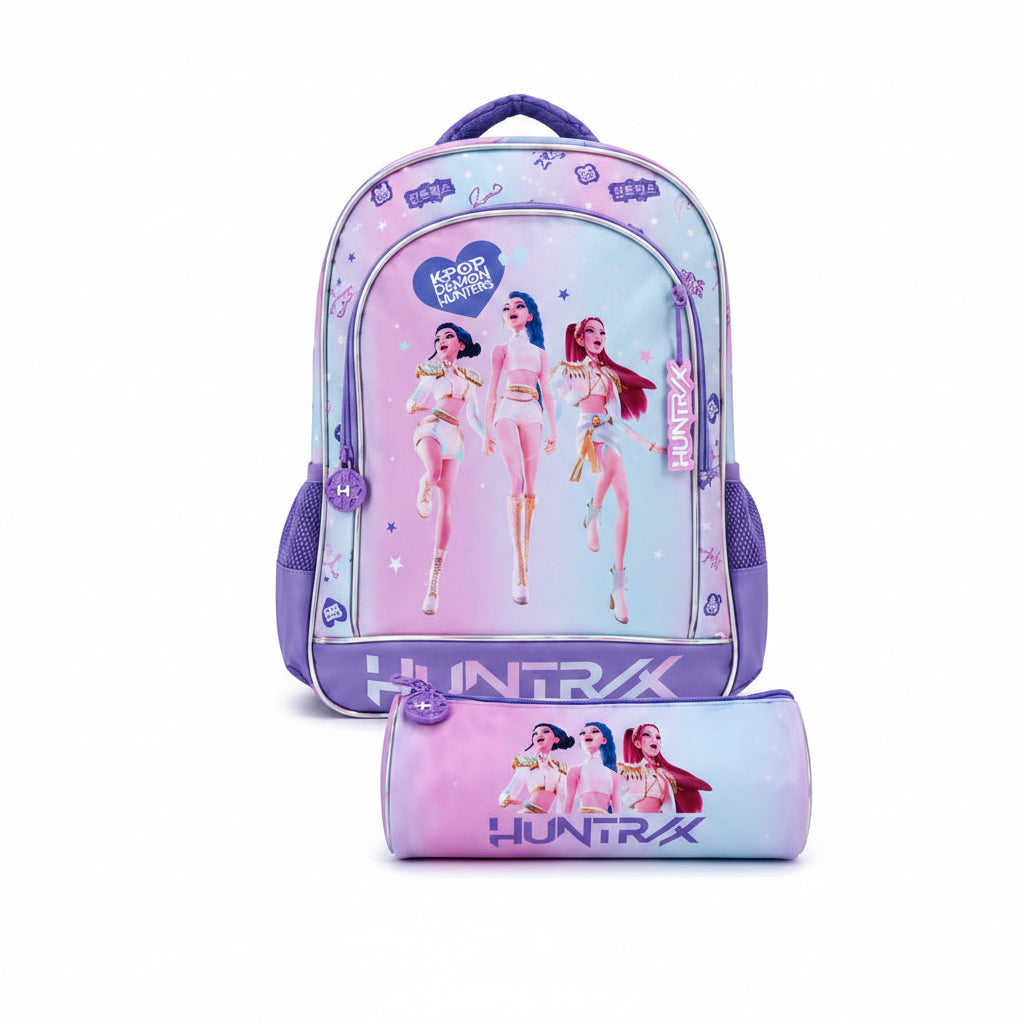 Zaino + Astuccio K-Pop Huntrix Demon Hunters