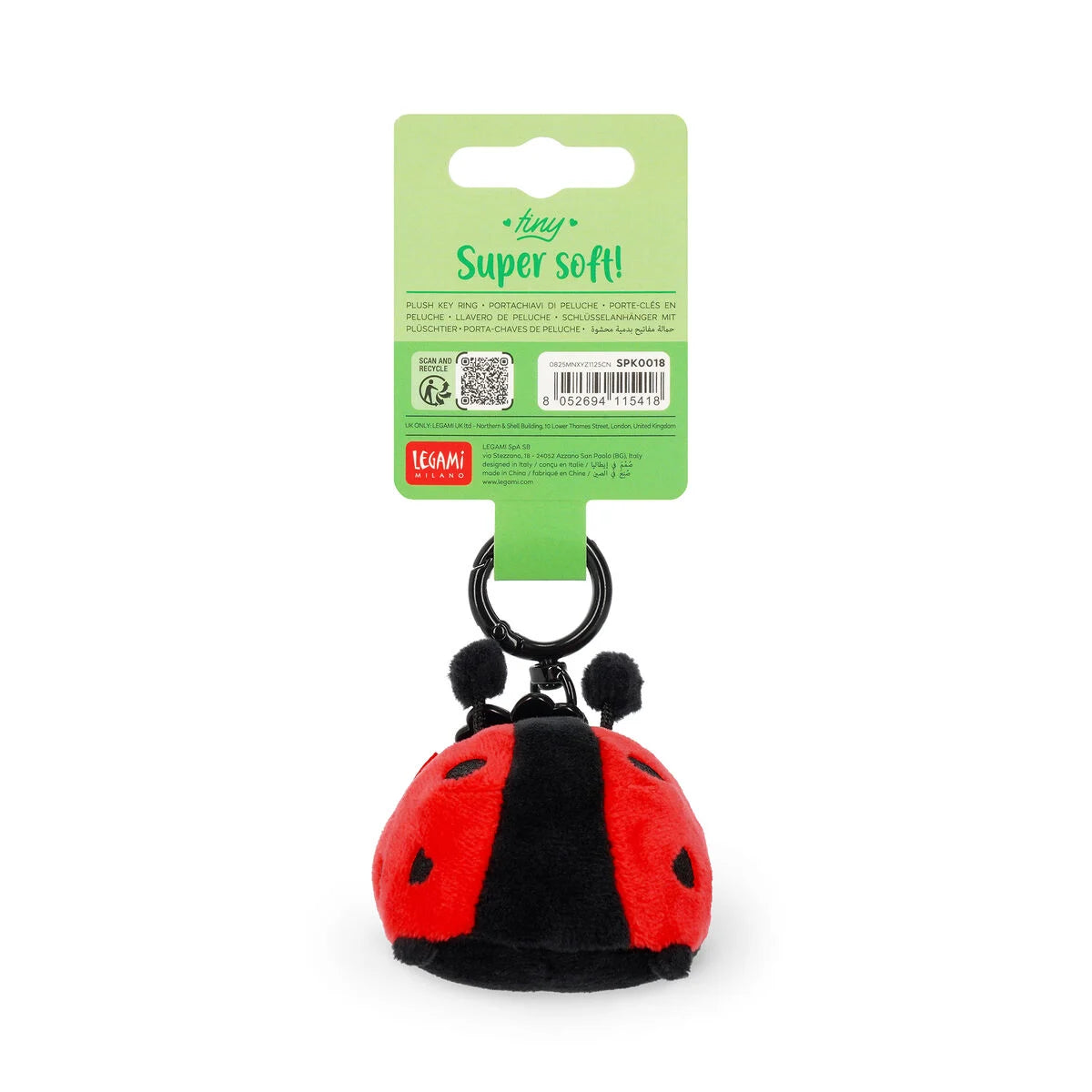 Portachiavi di Peluche - Super Soft - ladybug