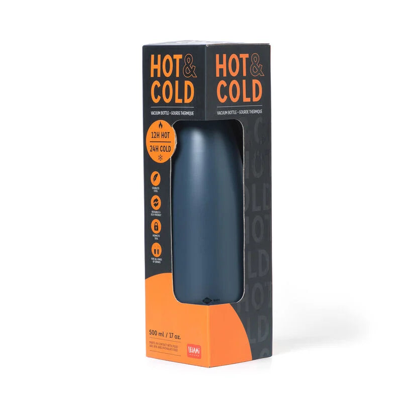 Bottiglia Termica 500 Ml - Hot&Cold-Nera