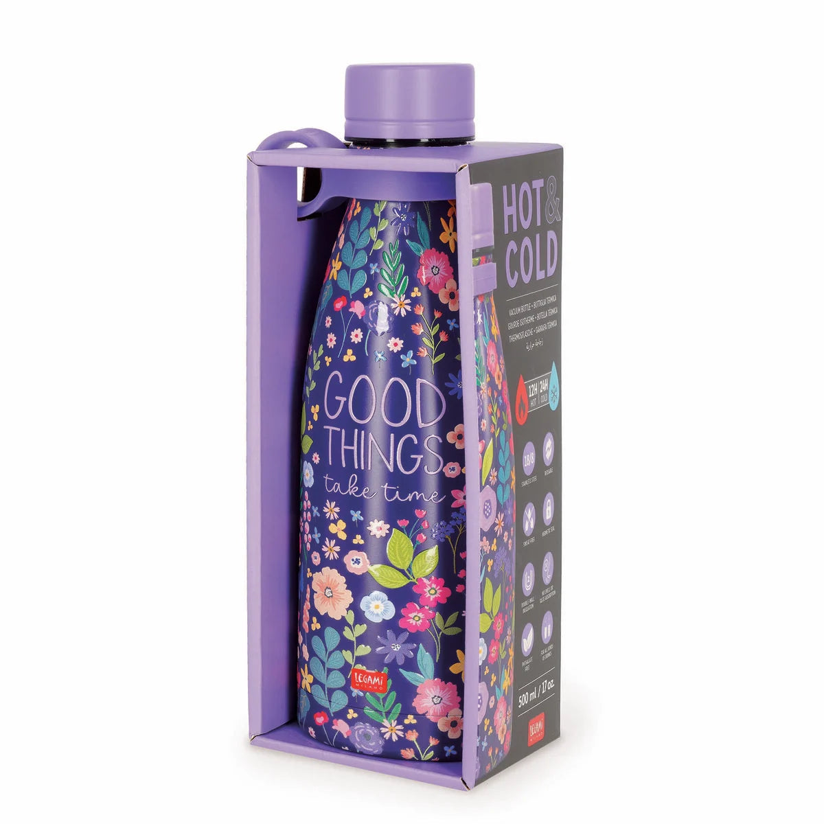 Bottiglia Termica 500 ml - Flowers - Hot & Cold