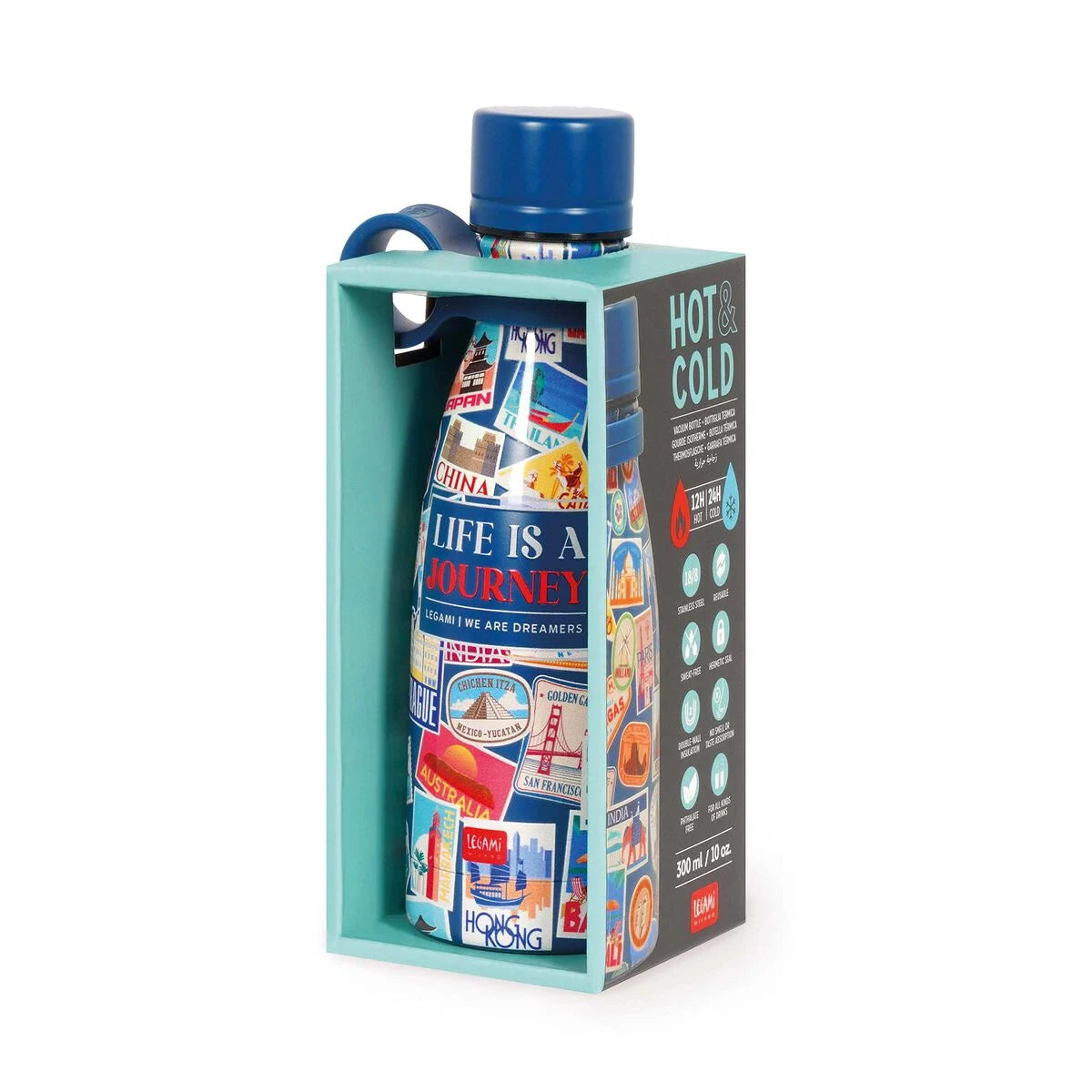 Bottiglia Termica Mini 300 ml - Hot & Cold - Travel Stickers