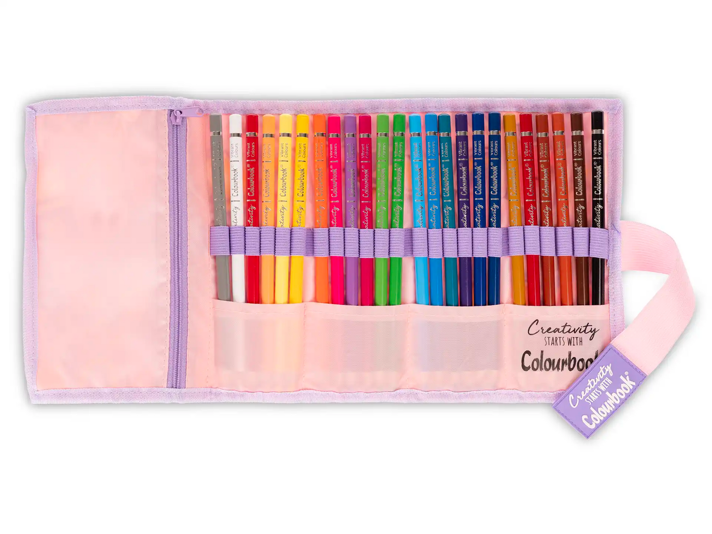 Astuccio portapastelli a rotolo Creativity – 24 pastelli Abstract Cute