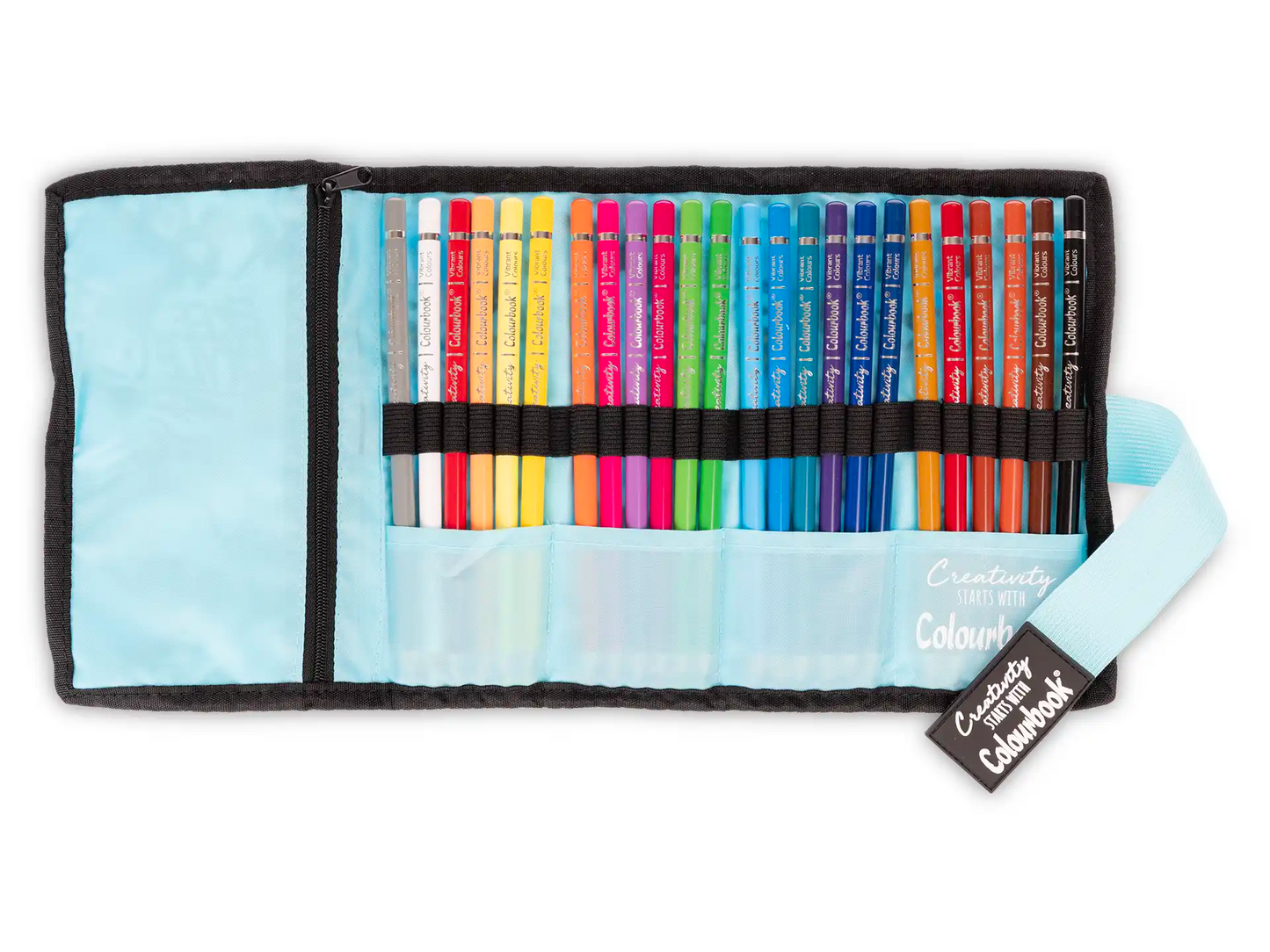 Astuccio portapastelli a rotolo Creativity – 24 pastelli