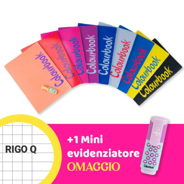 Set 6 quaderni A4 Bicolor + omaggio