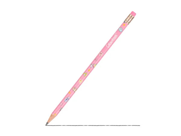 Matita HB con gomma Abstract - Rosa fantasy