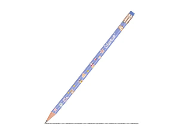 Matita HB con gomma Abstract - Viola fantasy