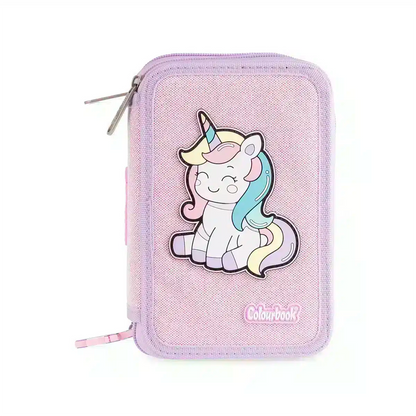 Astuccio 3 Zip Unicorn