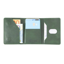 Portafoglio etres finder basic green con localizzatore