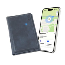 Portafoglio etres finder basic blu con localizzatore