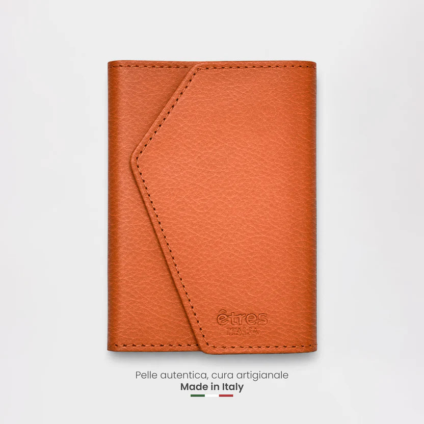Portafoglio etres natural genuine orange