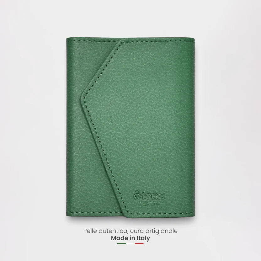 Portafoglio etres natural genuine green