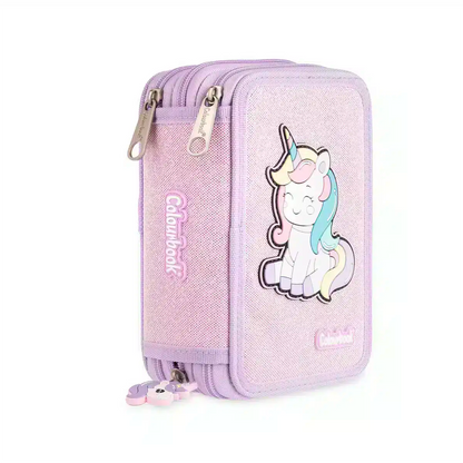 Astuccio 3 Zip Unicorn