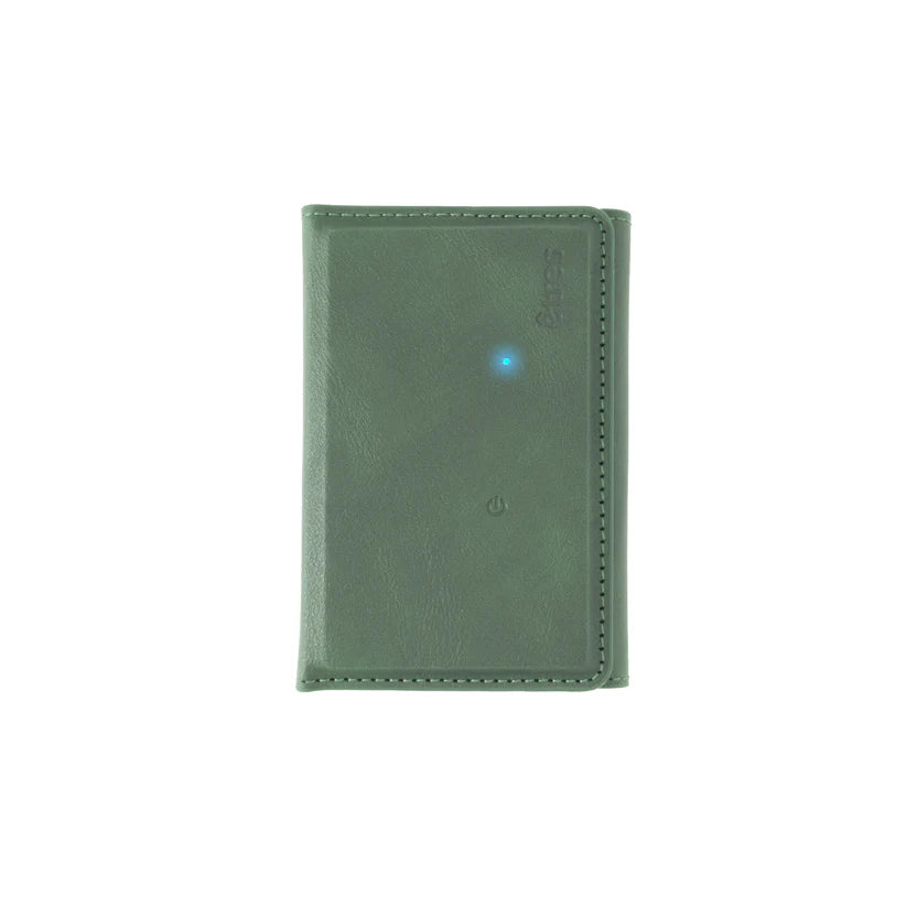 Portafoglio etres finder basic green con localizzatore