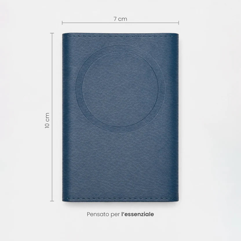 Portafoglio etres natural genuine blue
