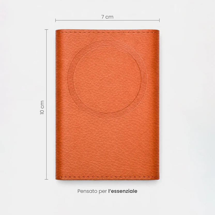 Portafoglio etres natural genuine orange