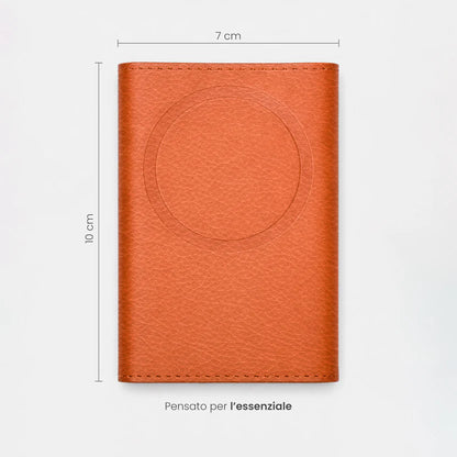Portafoglio etres natural genuine orange