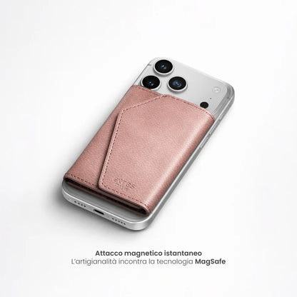Portafoglio etres natural genuine pink