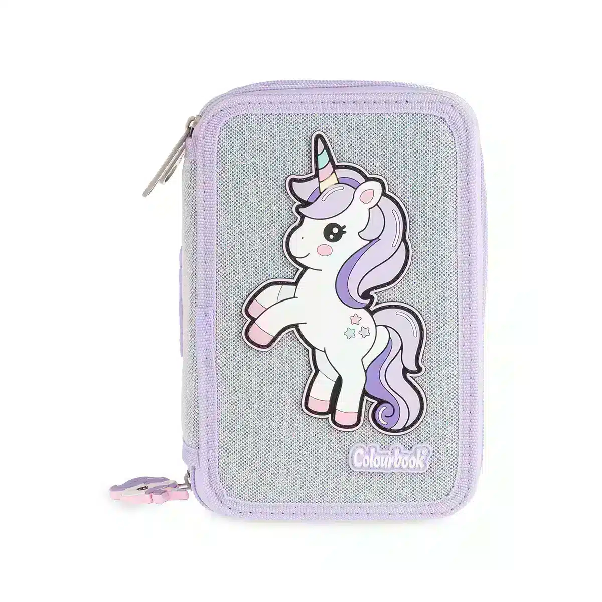 Astuccio 3 Zip Unicorn