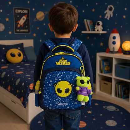 Zaino Asilo Alien World con peluche omaggio