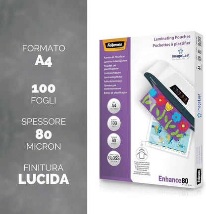 Fellowes Pouches per plastificazione per documenti A4