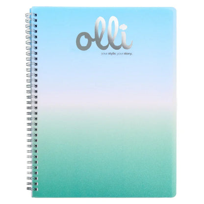 Maxi Quaderno Spiralato Glitter Rainbow PPL 70ff 70gr A4 Olli