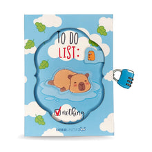 Notebook Capybara con Lucchetto - Tinta Unita