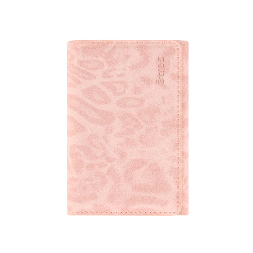 Portafoglio etres flat animalier pink