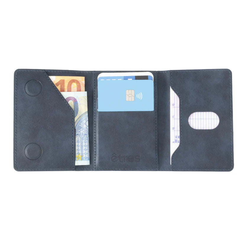 Portafoglio etres finder basic blu con localizzatore