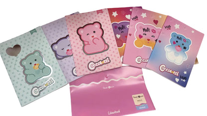 Set 6 Quaderni + Busta con bottone A4 omaggio coccolotti