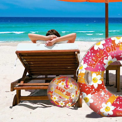 Palla da Spiaggia Gonfiabile - Glitter Beach Ball - Daisy