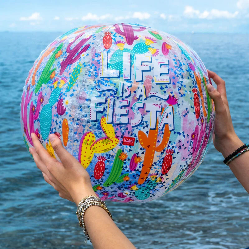 Palla da Spiaggia Gonfiabile - Glitter Beach Ball - Cactus