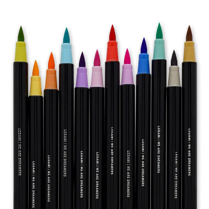 Set di 12 Pennarelli con Punta Pennello - Brush Markers pastel