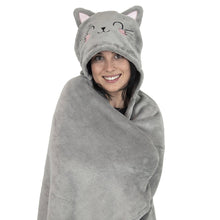 Coperta con Cappuccio Kitty - Cosy Hugs