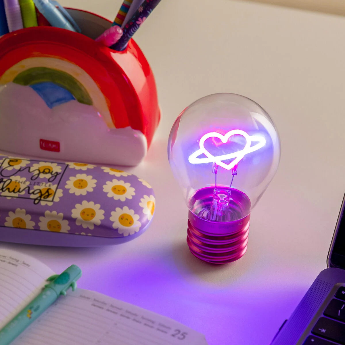 Lampada da Tavolo a Forma di Lampadina - Bulb Fiction-Cuore