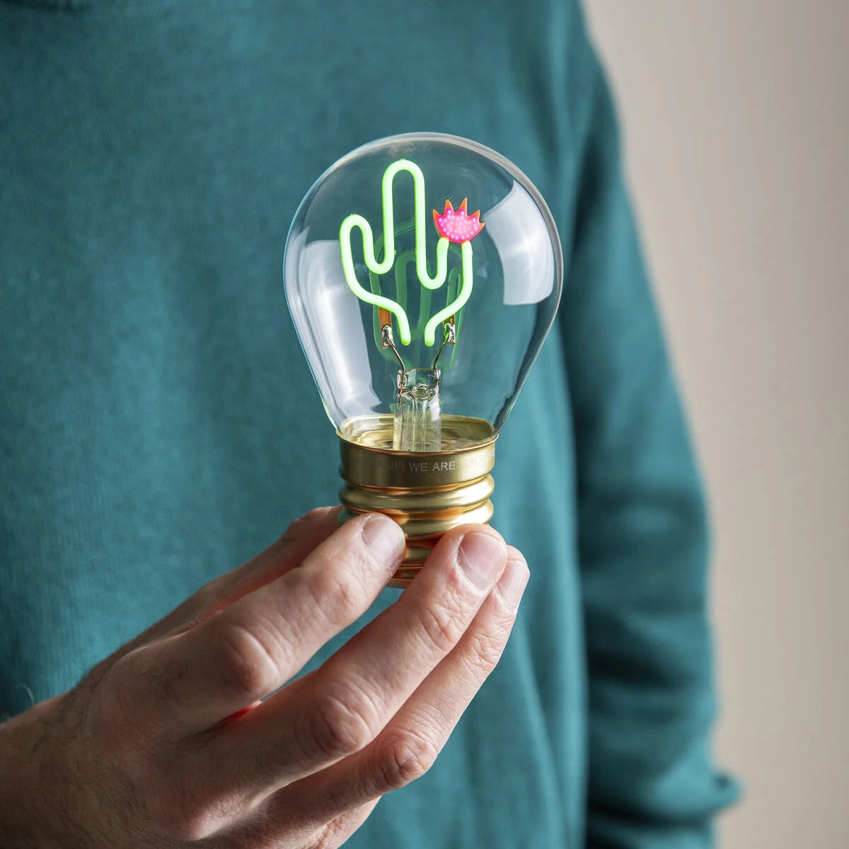 Lampada da Tavolo a Forma di Lampadina - Bulb Fiction-Cactus