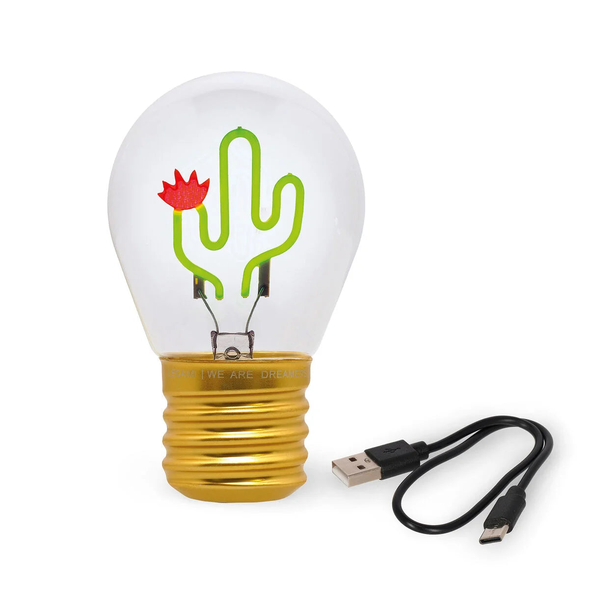 Lampada da Tavolo a Forma di Lampadina - Bulb Fiction-Cactus